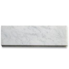 Carrara White 4x12 Baseboard Trim Molding Honed