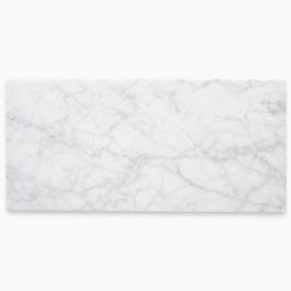 Carrara White Marble 6x12 Subway Tile Honed