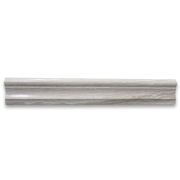 White Wood Grain 2x12 Chair Rail Trim Molding Polished