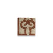 Posy Rojo 4x4 Marble Mosaic Border Corner Tile Polished