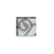 Garden Gold 4x4 Marble Mosaic Border Corner Tile Tumbled