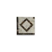 Diamond White 4.3x4.3 Marble Mosaic Border Corner Tile Polished