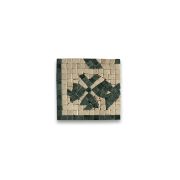 Clover Green 4.7x4.7 Marble Mosaic Border Corner Tile Polished Tumbled