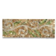 Garden Onyx 4.7x13.4 Marble Mosaic Border Listello Tile Polished