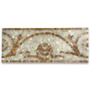 Mirage Onyx 6.3x15.7 Marble Mosaic Border Listello Tile Polished