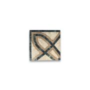 Romanze Gold 5.9x5.9 Marble Mosaic Border Corner Tile Polished