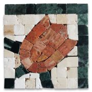 Magnifica Rose 3.1x3.1 Marble Mosaic Border Corner Tile Polished