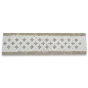 Inca 3.25x12 Marble Mosaic Border Listello Tile Tumbled