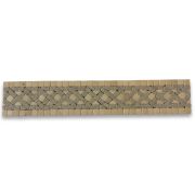 Quadra Sienna 2.25x12 Marble Mosaic Border Listello Tile Tumbled