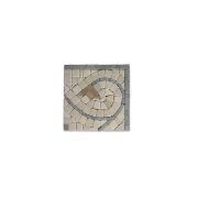Agean Sienna 5x5 Marble Mosaic Border Corner Tile Tumbled