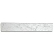 Carrara White Marble 6x36 Transition Saddle Threshold Double Beveled Tile Honed