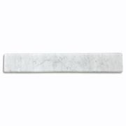 Carrara White Marble 6x36 Transition Saddle Threshold Double Beveled Tile Polished