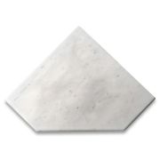 Carrara White Marble 8x8 Diamond Shower Corner Shelf Soap Dish Caddy Bullnose full finished Polished