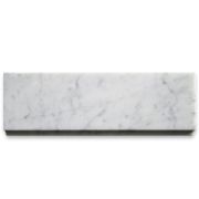 Carrara White 4x12 Baseboard Trim Molding Polished