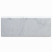 Carrara White 5x12 Baseboard Trim Molding Honed