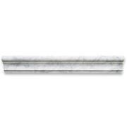 Carrara White 2x12 Chair Rail Trim Molding Honed