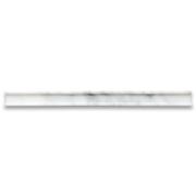 Carrara White Marble 1x12 Groove Square Edge Box Liner Pencil Trim Molding Honed
