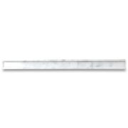 Carrara White Marble 1x12 Groove Square Edge Box Liner Pencil Trim Molding Polished