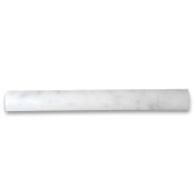 Carrara White Marble 1x12 Quarter Round Covering Edge Pencil Liner Trim Molding Honed