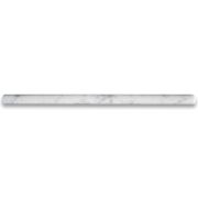 Carrara White 5/8x12 Pencil Liner Trim Molding Polished