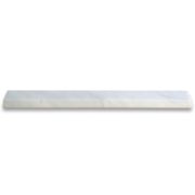 Carrara White Marble 1-1/8x12 Beveled Pencil Edging Trim Molding Honed