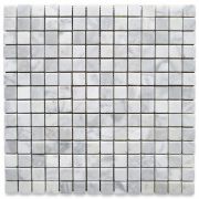 Carrara White 3/4x3/4 Square Mosaic Tile Honed