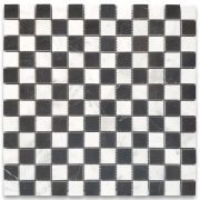 Carrara White Nero Marquina Black Marble 1x1 Checkerboard Mosaic Tile Polished