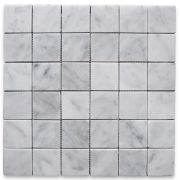 Carrara White 2x2 Square Mosaic Tile Polished