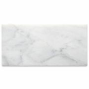 Carrara White Marble 3x6 Subway Tile Honed