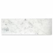 Carrara White Marble 6x18 Wall and Floor Tile Polished Venato Bianco