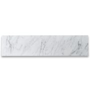 Carrara White Marble 6x24 Wall and Floor Tile Honed