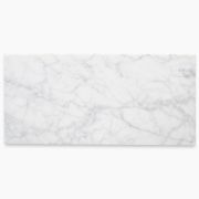 Carrara White Marble 6x12 Subway Tile Honed