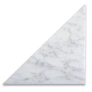 Carrara White Marble 9x9x13 Triangle Tile Honed