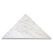 Carrara White Marble 12x12x17 Triangle Tile Polished