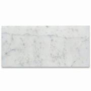 Carrara White Marble 4x8 Tile Honed