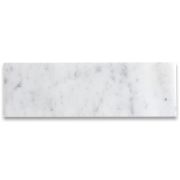 Carrara White Marble 4x12 Tile Polished