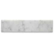 Carrara White 2x8 Tile Honed