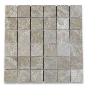 Emperador Light 2x2 Square Mosaic Tile Polished