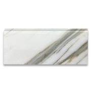 (Sample) Calacatta Gold Marble 5x12 Baseboard Trim Molding Polished
