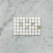 Calacatta Gold 5/8x5/8 Square Mosaic Tile Honed