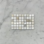 Calacatta Gold 5/8x5/8 Square Mosaic Tile Polished