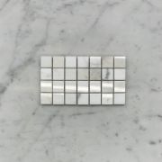 (Sample) Calacatta Gold Marble 3/4x3/4 Square Mosaic Tile Polished