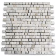 Calacatta Gold 3/4x3/4 Hand Clipped Random Broken Mosaic Tile Honed