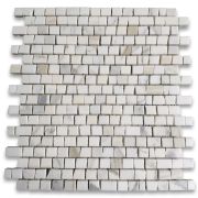 Calacatta Gold 3/4x3/4 Hand Clipped Random Broken Mosaic Tile Honed