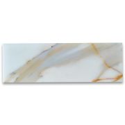 Calacatta Gold Marble 4x12 Tile Honed