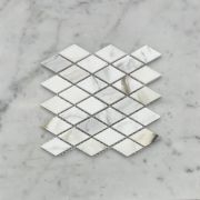 Calacatta Gold 1x1-7/8 Rhomboid Diamond Mosaic Tile Honed