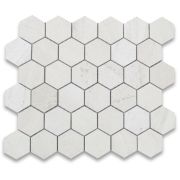 Moleanos Beige 2 inch Hexagon Mosaic Tile Honed