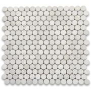 Moleanos Beige 3/4 inch Penny Round Mosaic Tile Honed