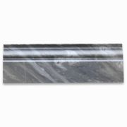 Bardiglio Gray 4x12 Baseboard Crown Molding Honed