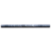 Bardiglio Gray 3/4x12 Pencil Liner Trim Molding Honed